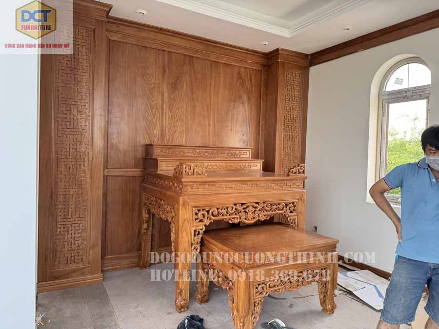 Thi công nội thất phòng thờ